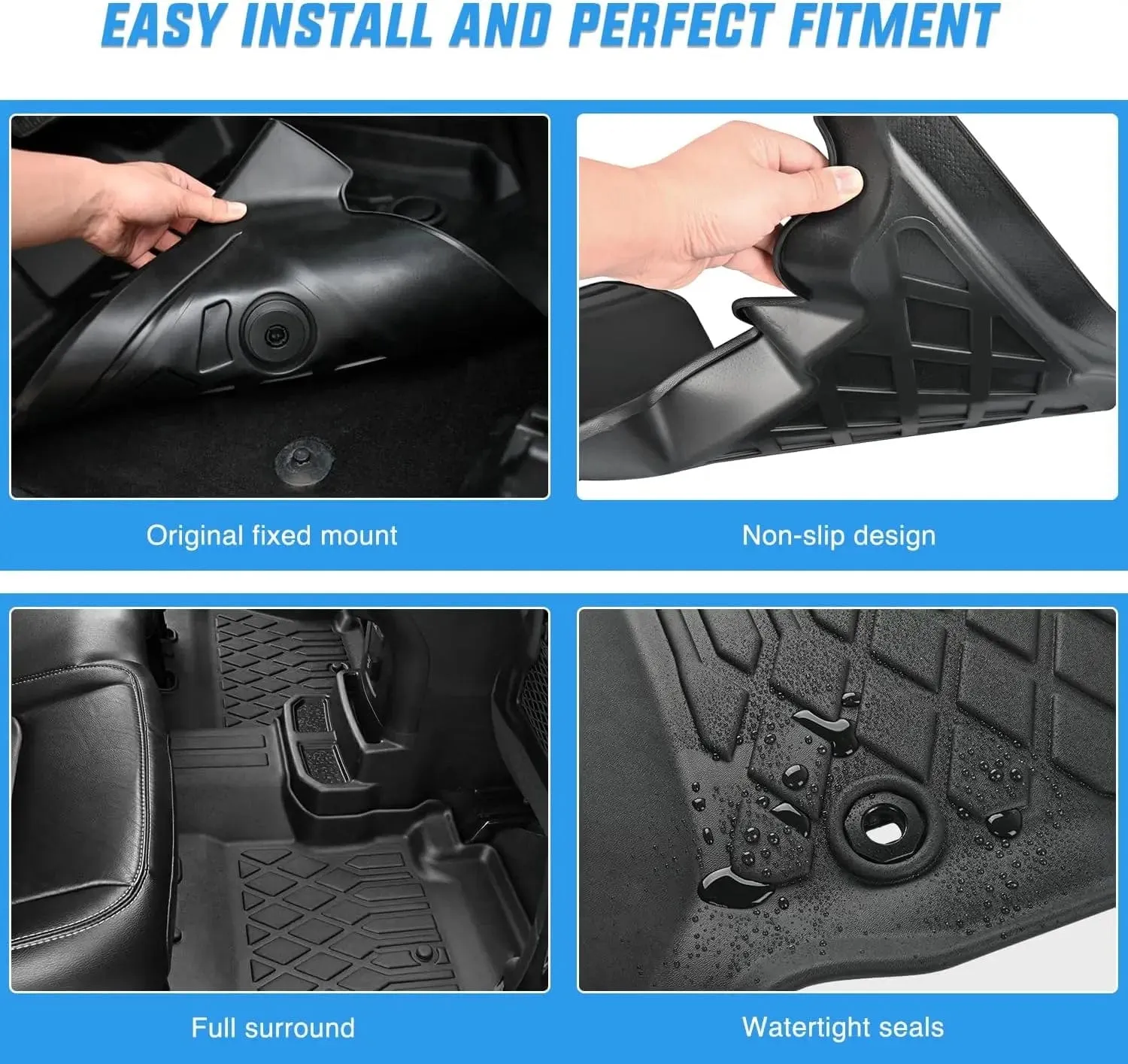 2011-2023 Dodge Charger RWD 2011-2023 Chrysler 300 RWD TPE Floor Mats
