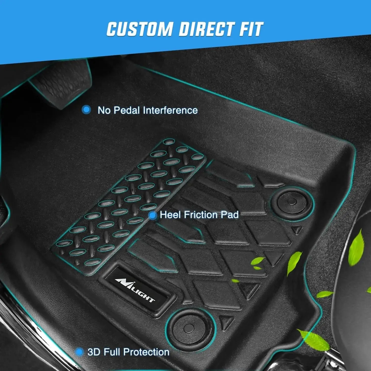 2011-2023 Dodge Charger RWD 2011-2023 Chrysler 300 RWD TPE Floor Mats