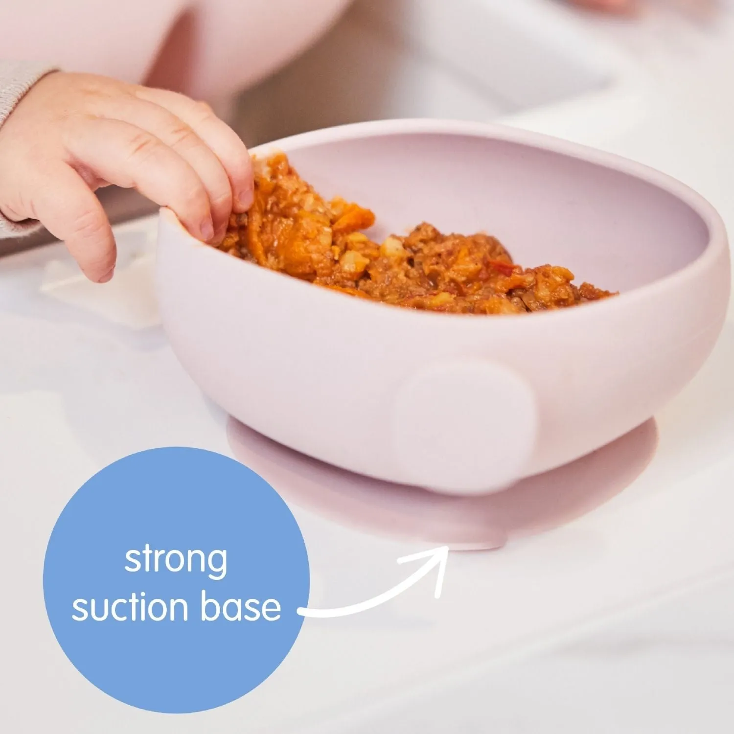 b.box Silicone Bowl   Lid with Suction Base Ocean Blue