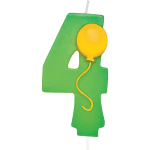 Bulk #4 Balloon Candles (6 per Case)