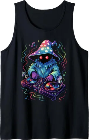 EDM Rave Outfits Festival Electronic Music Graphic Trippy DJ Tank Top