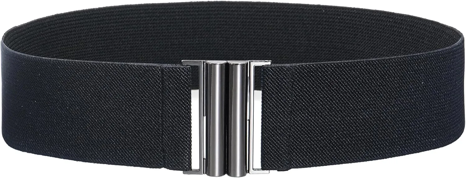 Glamorstar Wide Stretchy Waist Belt for Women Elastic Belt for Dresses