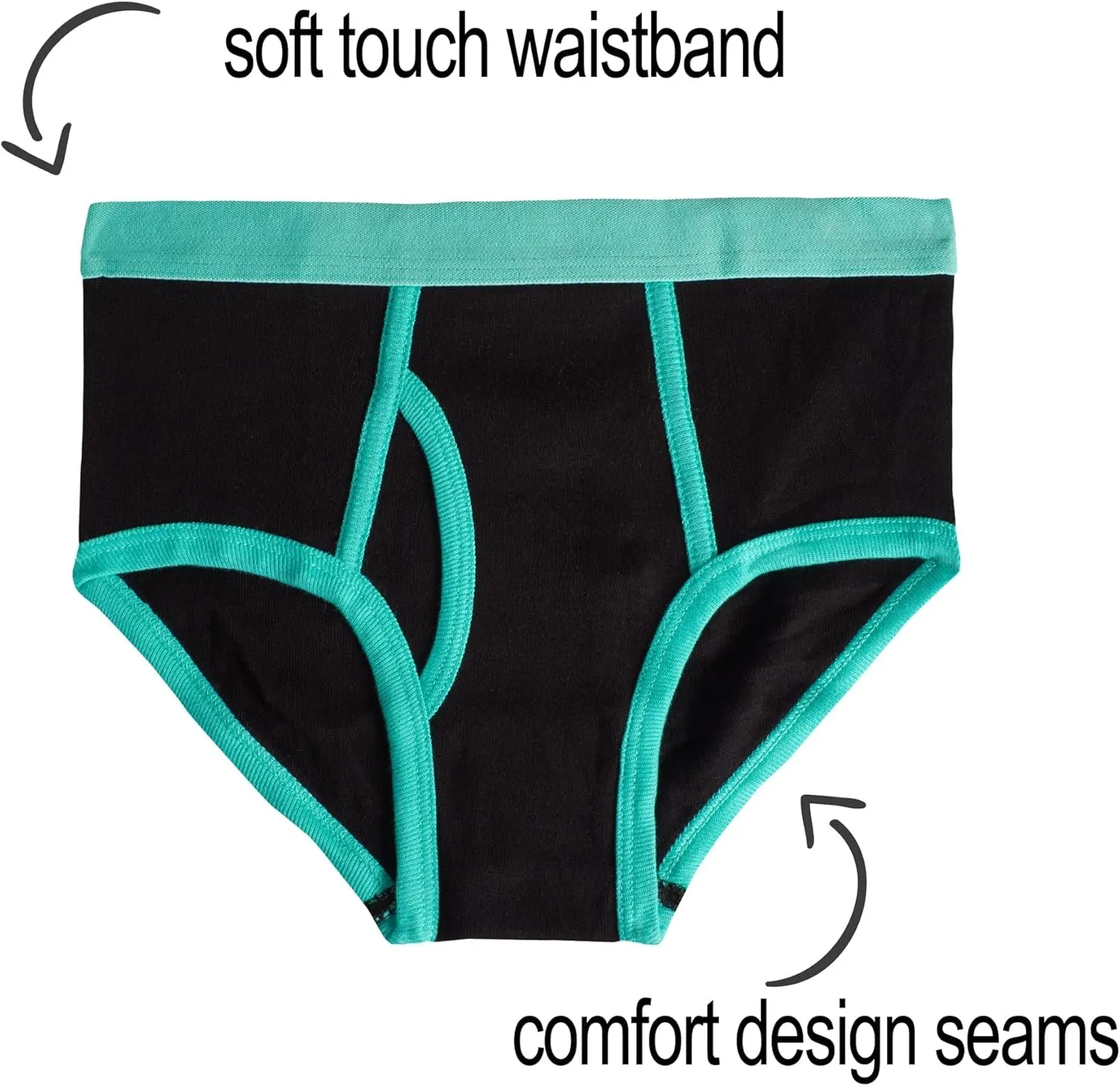MALLARY BY MATTHEW Boys 100% Cotton Briefs Underwear (8 Pack or 16 Pack)