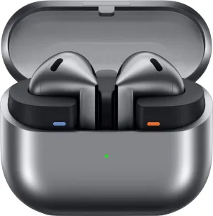 SAMSUNG Galaxy Buds3 (2024, ANC) Water Resistant, AI Real-Time Language Interpreter, True Wireless Bluetooth 5.4 Earbuds, Hi-Fi Sound, Noise Cancelling, Touch Control, International Model (Silver)
