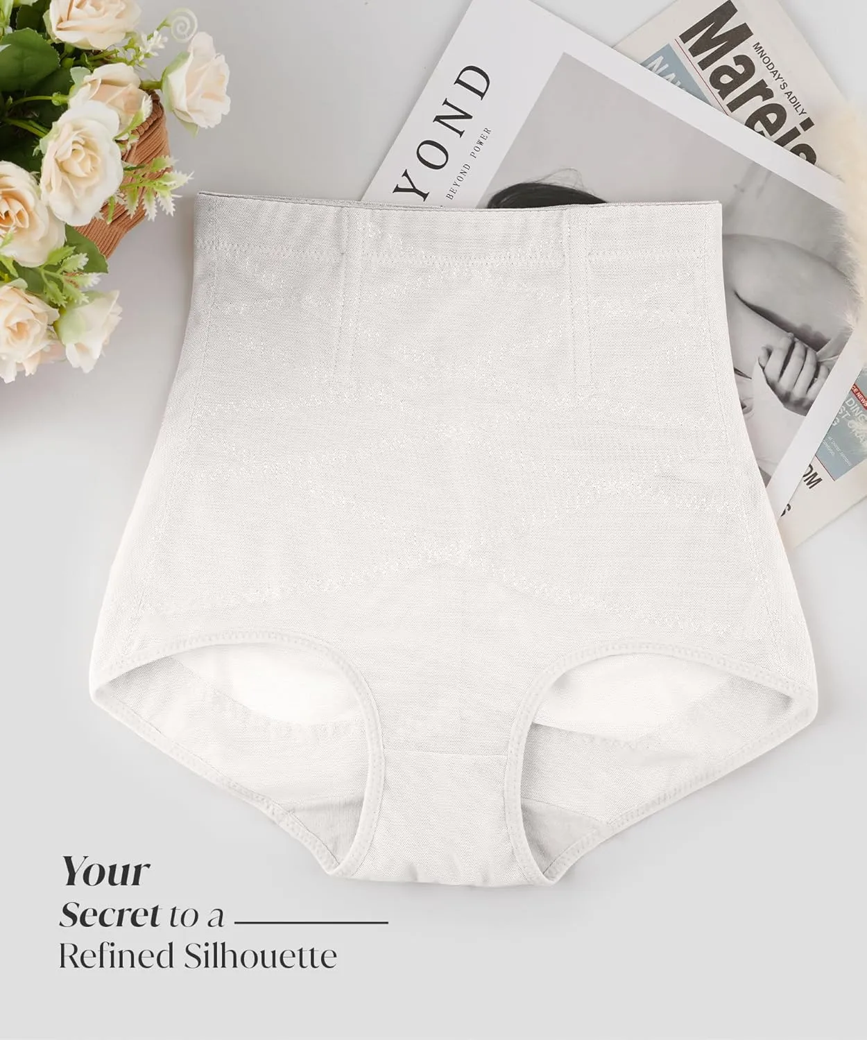 Tummy Control Shapewear Panties for Women-High Waisted Body Shaper Underwear Seamless Shapewear Panty Girdle