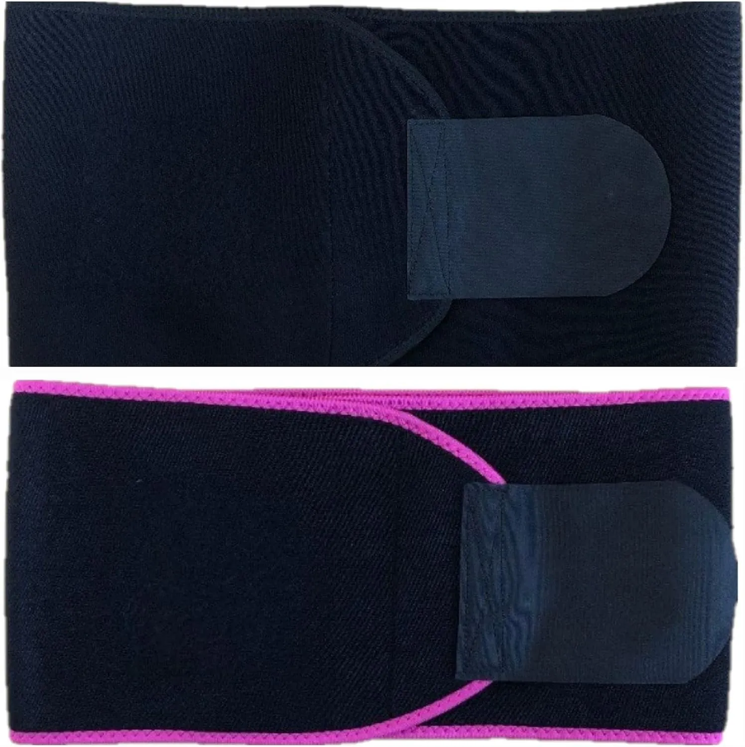 Waist trimmer for Women and Men - Waist trainer for Workouts and Intense Training, 4 Sizes, Black